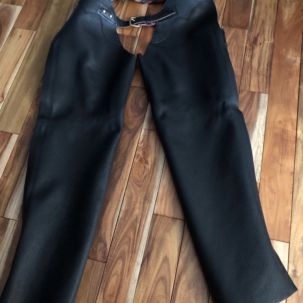 Handmade Men’s leather Motorcycle Chaps
